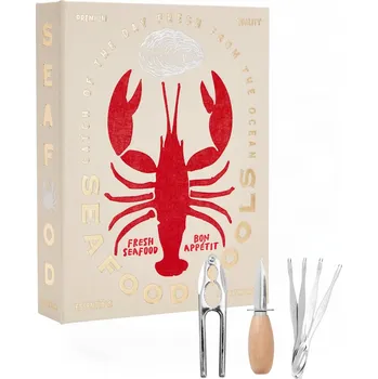 Příbor Printworks, Příslušenství k mořským plodům The Essentials v dárkové krabičce 6 dílů - Formadore