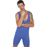 Pánské retro plavky modro-bílé - XXXL