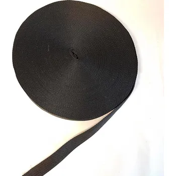 Popruh černý 2,5cm šíře Český výrobce