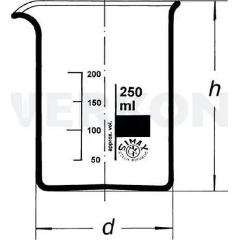 Vonný olej Kádinka nízká s výlevkou, SIMAX, Objem [ml]: 100
