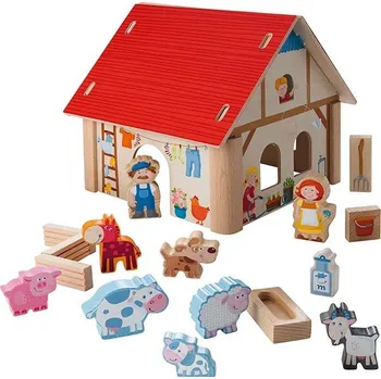 Dřevěná hračka Haba Dřevěná farma strýčka Toníčka