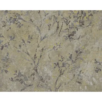 A.S. Création | Vliesová tapeta na zeď Stories of Life 39650-1 | 0,53 x 10,05 m | šedá, zlatá, černá, béžová + Šedá, zlatá, černá, béžová vliesová tapeta na stěnu 396501 v rozměru 0,53 x 10,05 m