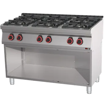 Sporák Sporák plynový 6x hořák ECO s podestavbou | REDFOX - SPB 70/120 G