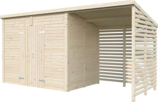 Zahradní domek s dřevníkem Leif 4,5 + 2,9 m2