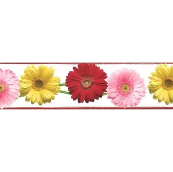 Tapeta Samolepící bordura gerbery B83-09