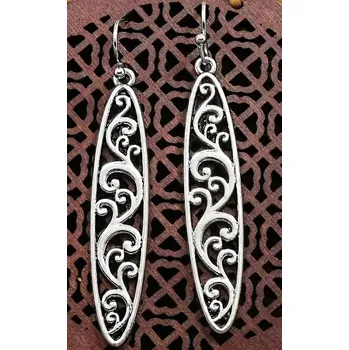 Náušnice UNI Náušnice visací vyřezávaný vzor vzor: 7