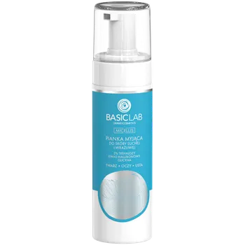 Sprchový gel Basiclab hydratační mycí pěna pro suchou a citlivou pokožku, 150 ml