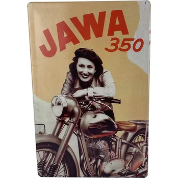 Plechová cedule Plechová cedule Jawa - 350 DÁMA 29 x 19 cm