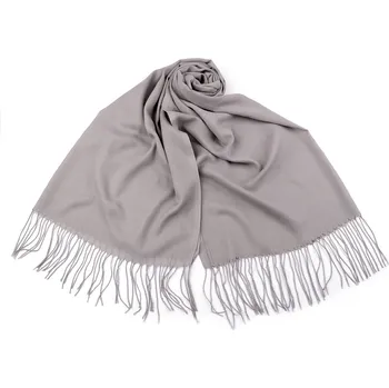 Šála Šátek / šála jednobarevná s třásněmi 70x165 cm