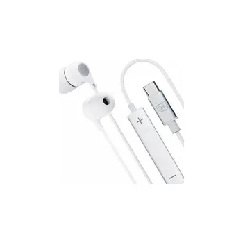 Sluchátka 3mk sluchátka - Wired Earphones USB-C, bílá