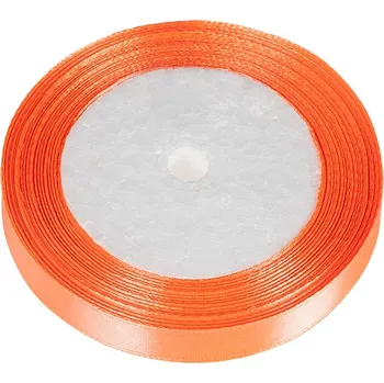 Stuha Stuha saténová oranžová 12 mm/ 22,5m