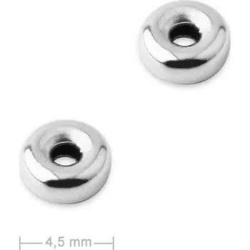 Přívěsek Stříbrný distanční kroužek 4,5 x 2 mm