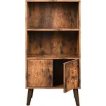 Industriální knihovna s dvířky