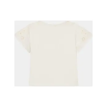 Pánská móda United Colors Of Benetton T-Shirt 3P4ZC10I4 Écru Slim Fit 3XL