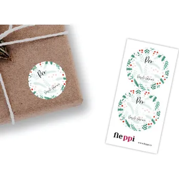 Vánoční dekorace Fleppi Dárkové samolepky Vánoční 3 | 2ks