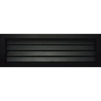 Větrací mřížka LAgrid s.r.o. Ventilační mřížka moderní 210x630 regulovatelná černá