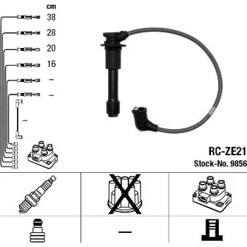 Zapalovací kabel Sada kabelů pro zapalování NGK RC-ZE21