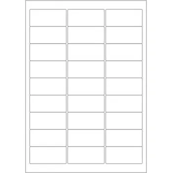 Speciální papír Etikety PRINT 63,5x29,6 mm bílé lesklé (100xA4)