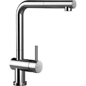 Vodovodní baterie SCHOCK Epos - Dřezová baterie s výsuvnou koncovkou, sklopná pod okno, chrom 540125CHR