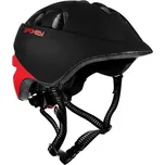 Spokey CHERUB Dětská cyklistická přilba IN-MOLD, černo-červená, 48-52 cm