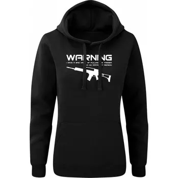 Dámská mikina Dámská mikina s kapucí tričko BAD HABIT G36 - černá