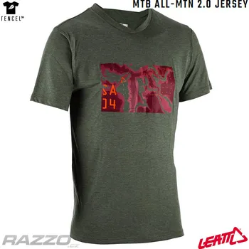 cyklistický dres Dres na kolo Leatt MTB All-Mtn 2.0 Jersey Pine 2023 XL