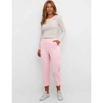 Dámské kalhoty Kaffe Kalhoty z materiálu Sakura 10506127 Růžová Relaxed Fit 36