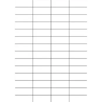 Samolepící etiketa Etikety PRINT 52,5x21,2 mm bílé (100xA4), 56 etiket na archu