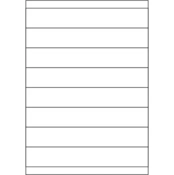 Samolepící etiketa Etikety PRINT 210x33,8 mm bílé fotomatné (100xA4)