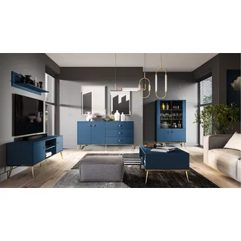 Obývací stěna Obývací stěna modrá/mat MARINE