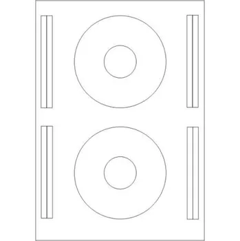 Speciální papír Etikety PRINT CD 114/40 mm bílé (balení 100xA4)