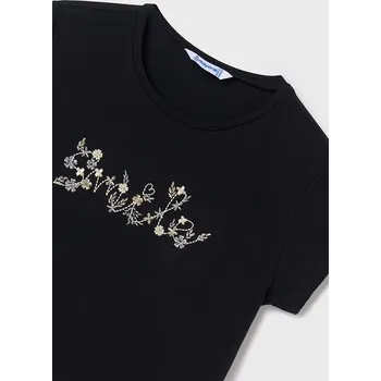 Dívčí triko Mayoral 854 černé, růžové barva: černá, Rozměr: 162 (16 let)