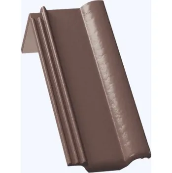 betonová krytina KMB BETA Briliant taška pultová půlená hnědá