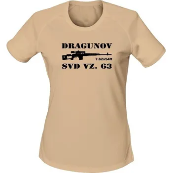 Dámské tričko Dámské funkční tričko SVD Dragunov - písková