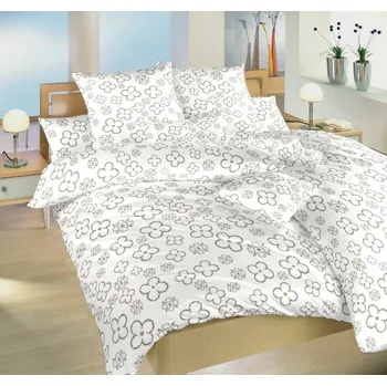 Povlečení Povlečení bavlna Čtyřlístek opál 140x200, 70x90 cm