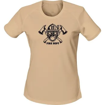 Dámské tričko Dámské funkční tričko FIREFIGHTER - písková