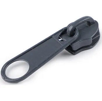 Zip Jezdec ke spirálovým zipům 10 mm - tm. šedý