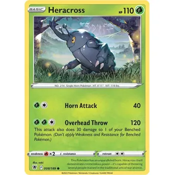 Sběratelská karetní hra Pokémon karta Heracross 008/189
