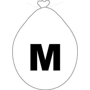 Balónek Balónek písmeno M bílé -