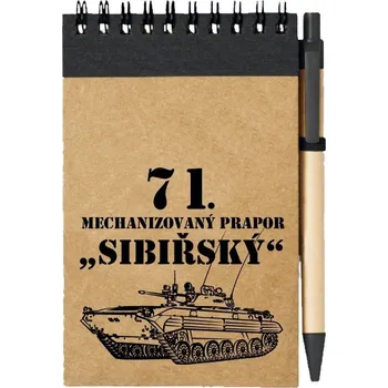 Sešit Poznámkový blok 71. mechanizovaný prapor BVP