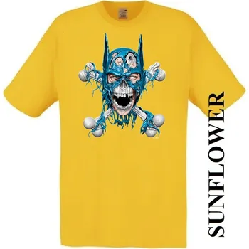 Chlapecké oblečení detske-levne-bavlnene-tricko-potisk-batman-lebka Barva: Yellow - žlutá, velikost: 128