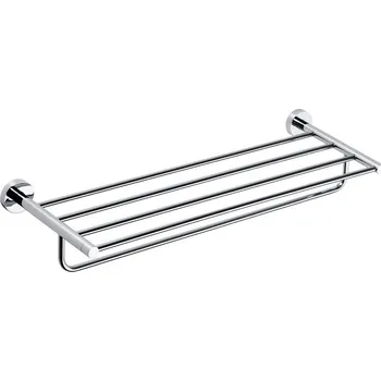 Věšák Sapho X-ROUND E polička na ručníky s hrazdou 600mm, chrom