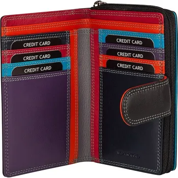 Patchi Dámská kožená peněženka RFID 3001025.61.10 černá / multicolor