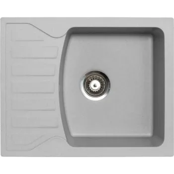 Nerezový dřez Metalac Inko Metalac Inko, X GRANIT QUADRO M Granit šedá dřez, 620x500, průměr 90mm pro sifon, tl.12mm