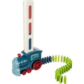 Vláček a vláčkodráha Kruzzel Stavěcí domino vláček 60 dílů