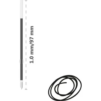 Náplň do psacích potřeb Milan Náplň kuličková MILAN Capsule 1,0 mm, černá 449282