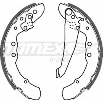 Brzdová čelist Sada brzdových čelistí TOMEX Brakes 20-70