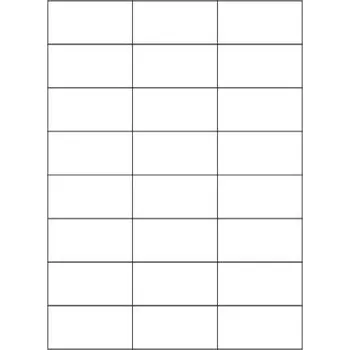 Samolepící etiketa Etikety PRINT 66x33,8 mm bílé (100xA4)