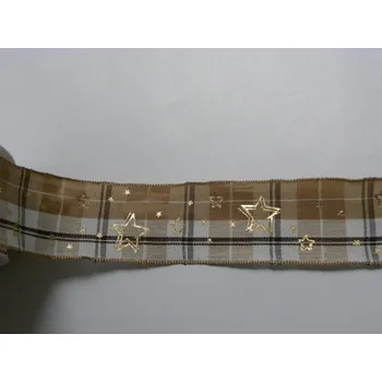 Stuha stuha kostka sv. hnědá 40 mm