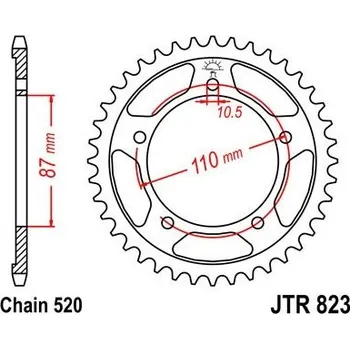 Řetězová sada pro motocykl Jt sprockets JTR 823-46 Suzuki